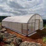 Polytunnel Kit 6.1m wide x 3.2m high x 1.6m windup walls