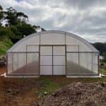 Polytunnel Kit 6.1m wide x 3.2m high x 1.6m windup walls - Image 2
