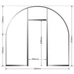 Shadehouse Kit 2.80m wide x 2.6m high