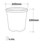 Plastic Pots - 100mm - Image 2