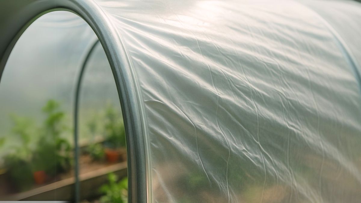 Polythene sheet for greenhouse