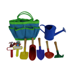Kids 8 Piece Gardening Toolkit - Blue - Image 2