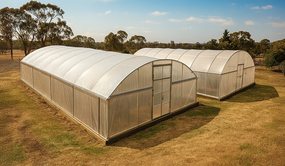 Greenhouse in hot season Melbourne