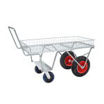 Four Wheel Trolley Rail Top Barrow 4ft x 2ft