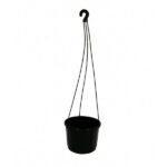 hanging pot black with hanger