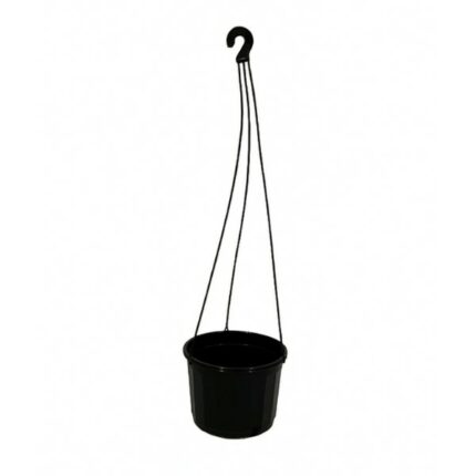 hanging pot black with hanger
