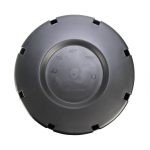 Garden City Plastics large black squat plastic pot, 70-litre capacity, 580mm diameter, and 400mm height, made from durable PP5 recyclable plastic, ideal for gardening and landscaping.