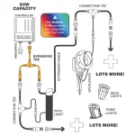 Holman 4-Pin 3-Way Expansion Tee for expanding garden RGB lighting systems