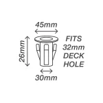 45mm RGB Colour Deck Lights for vibrant, customizable outdoor lighting
