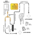 Holman 2-Pin 3-Way Expansion Tee for expanding garden lights
