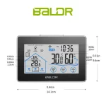 BALDR Wireless Thermometer-Hygrometer with remote sensor