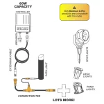 Holman 2-Pin Connection Tee for connecting garden lights