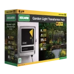 Manual garden light transformer for 60W warm white garden lights
