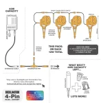 RGB spotlight value pack with four customizable lights for outdoor lighting