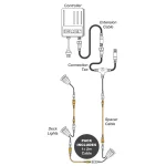 Holman 2m 4-Pin Mini Spacer Cable for extending RGB garden lights