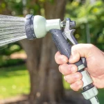 Holman ColourDip™ Spray Gun in Sage with 12mm connectors and 8 spray functions for garden watering