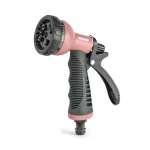 Holman ColourDip™ Spray Gun in Papaya with 12mm connectors and 8 adjustable spray patterns for garden watering