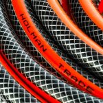 Holman 40m Trade Hose with chrome-plated brass fittings and included spray gun.