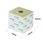 Grodan Delta 4G w_Hole (75x75x60 mm) (2)