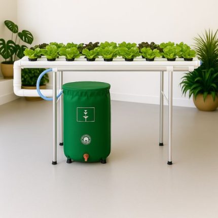 Vegie Bench Hybrid NFT Hydroponic Kit 18 Growing Locations _ 1.5 x 2 Channel