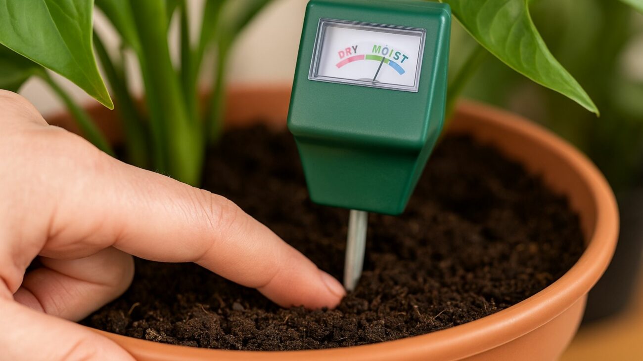 Testing plant humidity