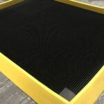 Sanitising Foot Bath _ 47mm Thickness - Black with Yellow Border (2)