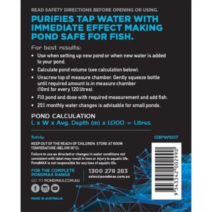 pondmax dechlorinator 500ml 2