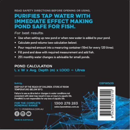 pondmax dechlorinator 5l