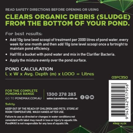 pondmax pond clarifier 180g