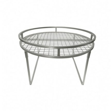 round bench with top rail 800mm side