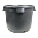 Round Black Pot With Holes with Handles 52L