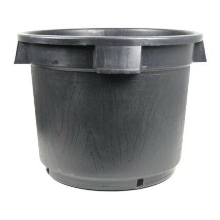 Round Black Pot With Holes with Handles 52L
