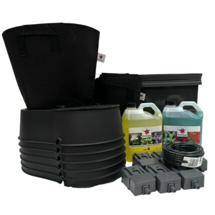 Autopot Black Hydrotray 6 Pot Kit - Fabric Pots 6 x 20L
