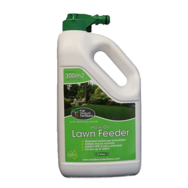 fair-dinkum-fertilizers-lawn-feeder-hose-on-2l Fair Dinkum Fertilizers lawn feeder hose on 2l