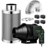 Vivosun Aerozesh S4 Fan Carbon Filter Ducting E12 Controller Kit
