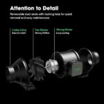 Vivosun Aerozesh S4 Fan Carbon Filter Ducting E12 Controller Kit 5