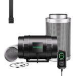 Vivosun Aerozesh S8 8″ Fan + Carbon Filter, Ducting + E12 Controller Kit
