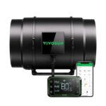 Vivosun Aerozesh S8 Inline Fan 8" with E42A Temp and Humidity Wifi Controller