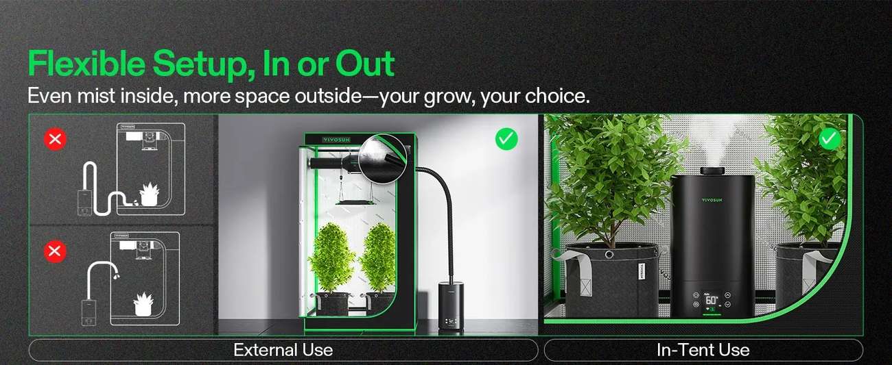 Vivosun Aerostream 5L HO5 Humidifier banner 5
