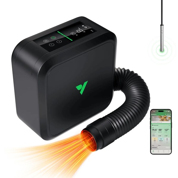 vivosun-aeroflux-grow-tent-heater-700w Vivosun AeroFlux Grow Tent Heater 700W
